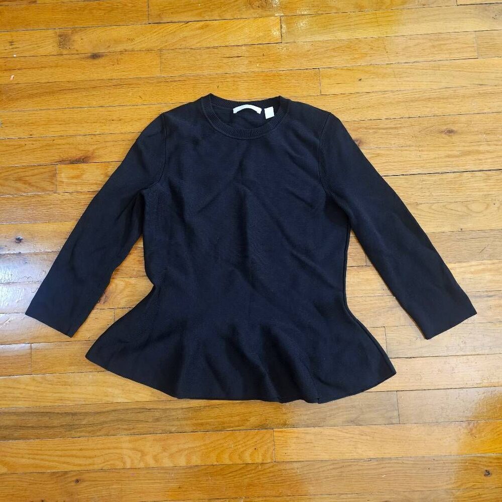 Hugo Boss Black Peplum Long Sleeve Top